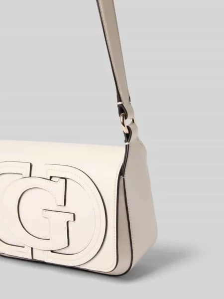Torba na ramię z detal z logo model Ruby' Guess biała