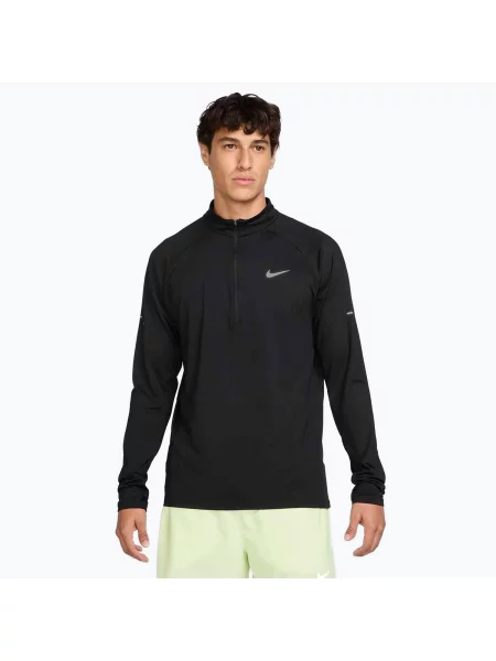 Hanorac de alergare pentru bărbați Nike Stride Zip Dri-Fit black negru