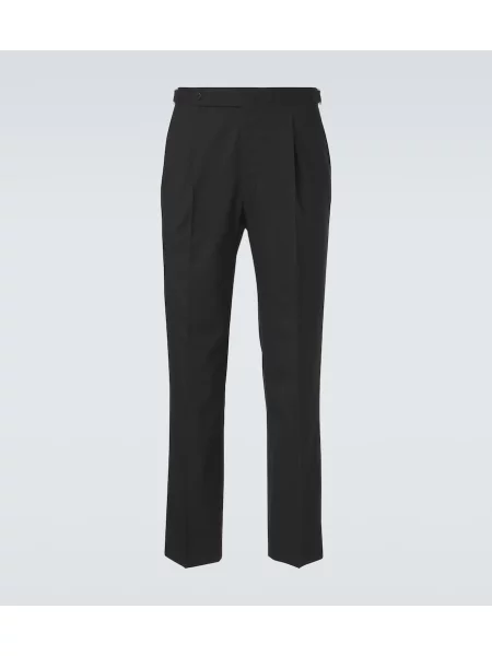 Pantaloni Stoffa de lână negru