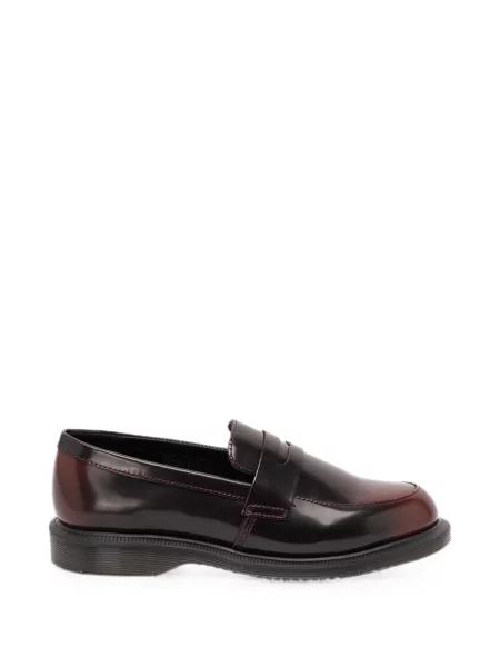 Pantofi loafer Dr. Martens din piele roșu