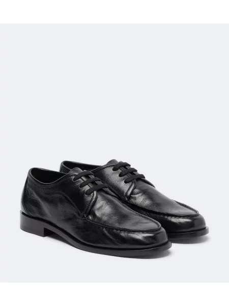 Pantofi derby The Row din piele negru