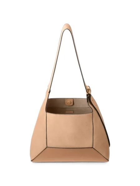 Geantă Jimmy Choo din piele de căprioară maro
