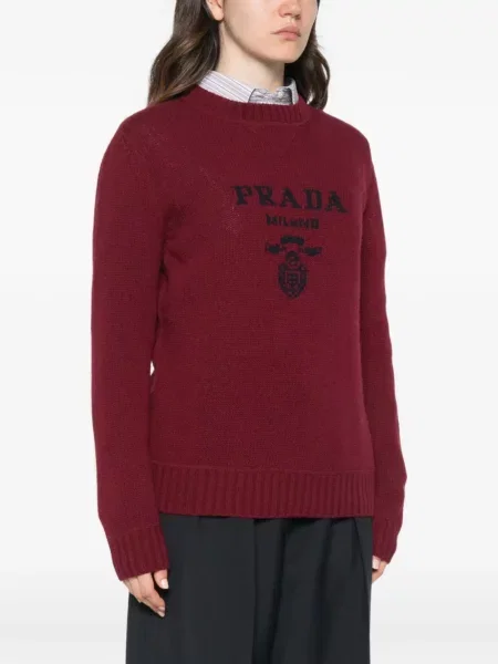 Pulover Prada cu autograf roșu