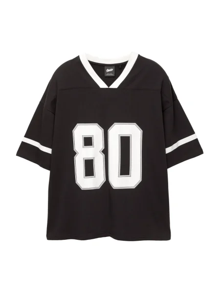 Pull&Bear Tricou STWD PREPPY SPORT negru alb