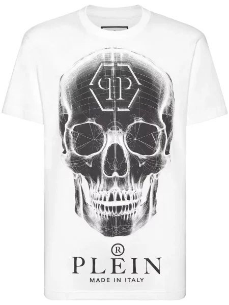 Тениска Philipp Plein с принт бяло