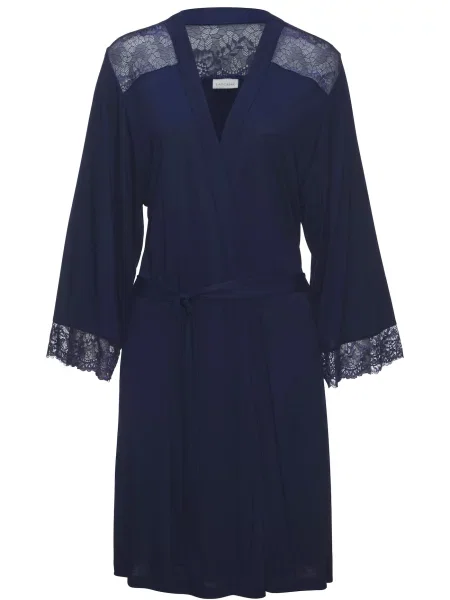 LASCANA Halat pentru dimineață închis albastru