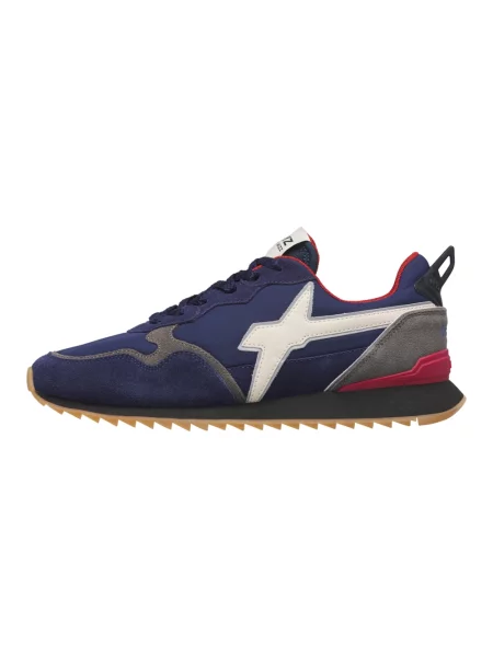 Sneakersy W6yz zamszowe niebieskie