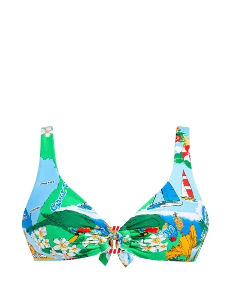 Top Seafolly cu imagine verde