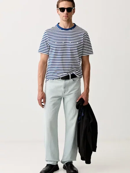 HUGO tricou pentru bărbați din Demptee albastru
