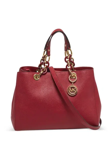 Geantă shopper Michael Michael Kors din piele roșu