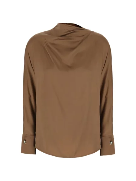 Bluză Max Mara drapată maro