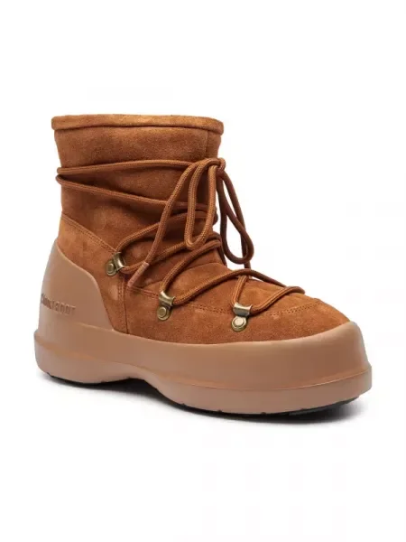Moon Boot De piele bocanci LUNA maro