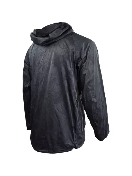 Trčanje majica s kapuljačom Nike od velura visoki struk crna