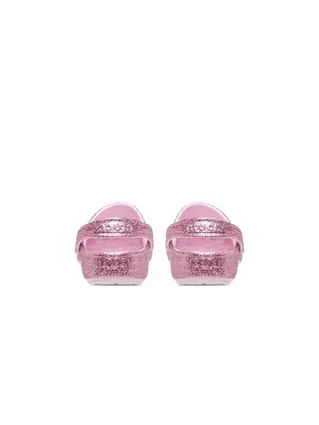 Papucs Crocs Classic Chunky Glitter Clog K rózsaszín