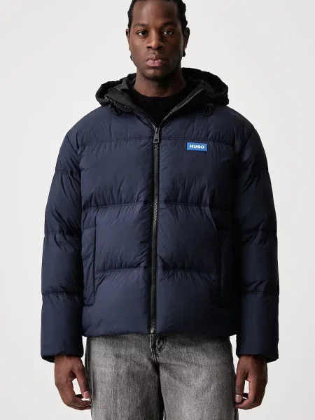 Hugo Blue Geacă | Relaxed fit albastru