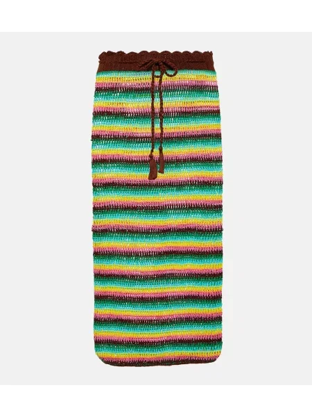 Fustă midi Anna Kosturova până la genunchi