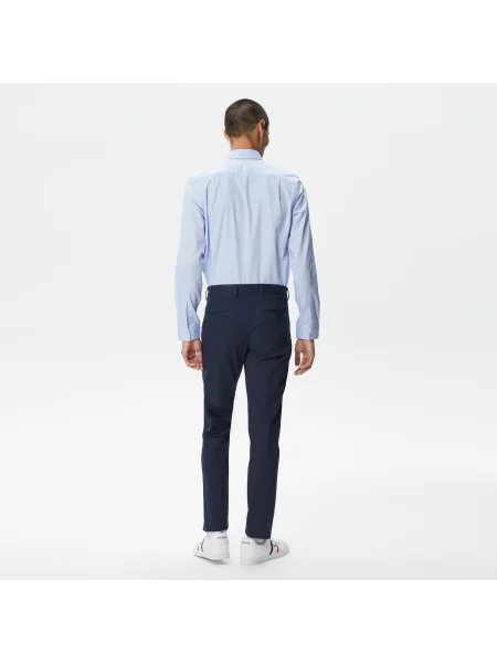 Lacoste Spodnie Slim Fit granatowe