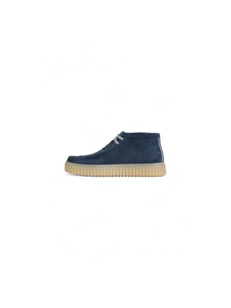 Botki Clarks zamszowe niebieskie