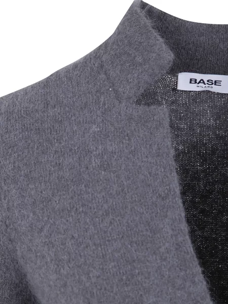 Cardigan Base din lână alpaca gri