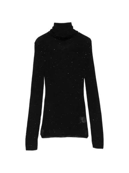 Pulover Eleh cu paiete negru