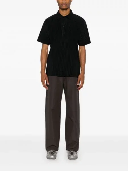 Polo Homme Plissé Issey Miyake μαύρο