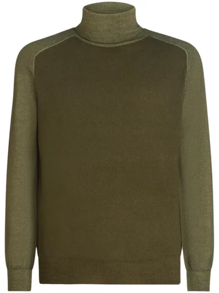 Pulover Etro cu broderie verde