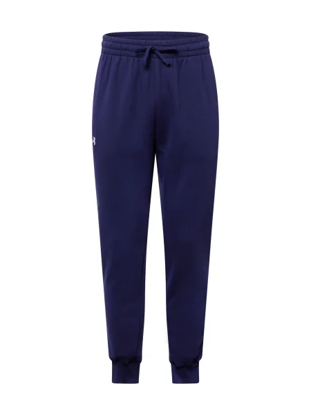 UNDER ARMOUR Sportovní kalhoty tmavě modrá bílá