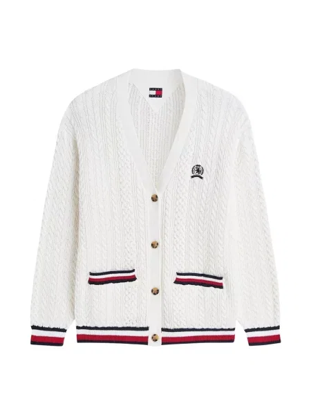Kardigan Tommy Jeans biały