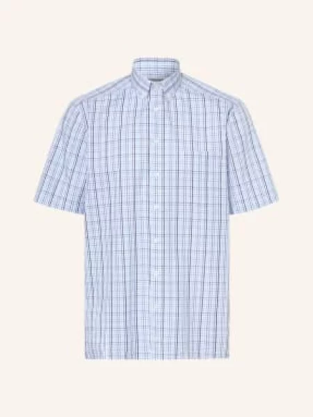 Olymp Košile S Krátkým Rukávem Luxor Comfort Fit tmavě modrá / tmavě modrá bílá