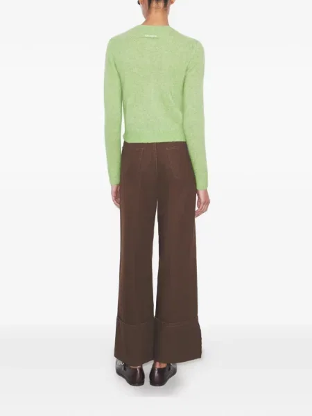 Blugi drepți Tory Burch maro