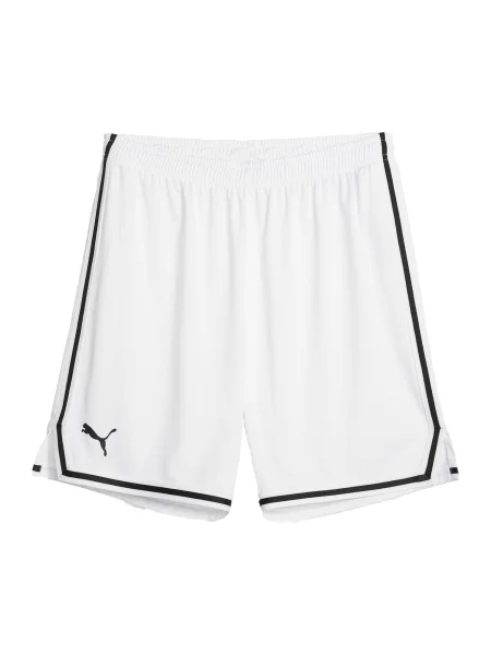 PUMA Pantaloni sport Hoops Team negru alb