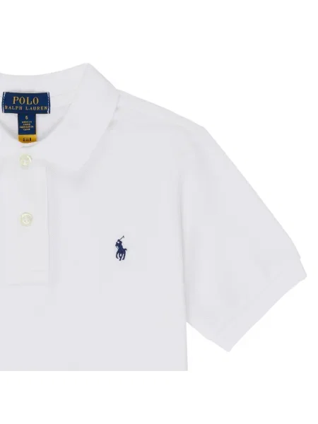 Tricou polo copii Polo Ralph Lauren alb