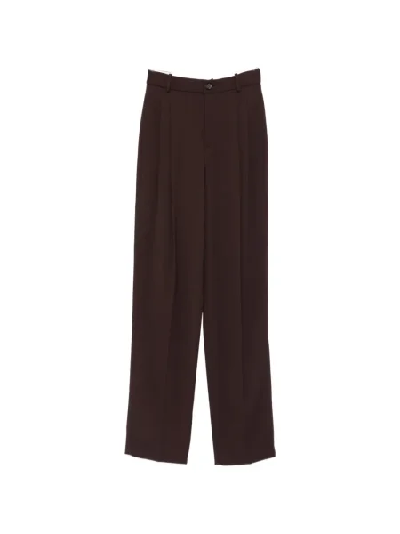 Pantaloni Elisabetta Franchi plisate maro