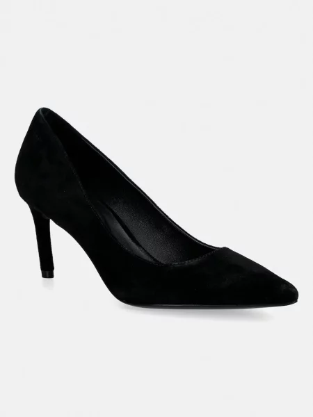 Pantofi cu toc Boss din piele negru