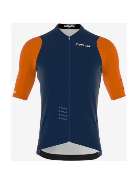 Koszulka rowerowa Bioracer Icon krótki rękaw pomarańczowy S niebieski