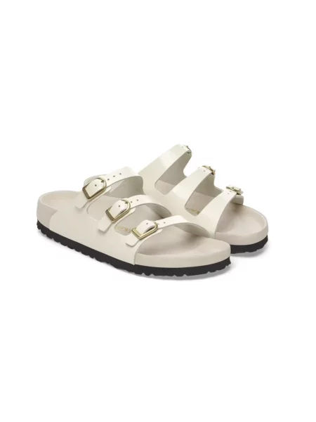 Birkenstock Klapki Florida Exq Lena Hs weiss białe
