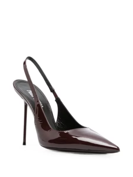 Pantofi cu toc Paris Texas slingback maro