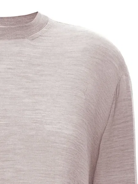Pulover Jil Sander cu decolteu rotund roz