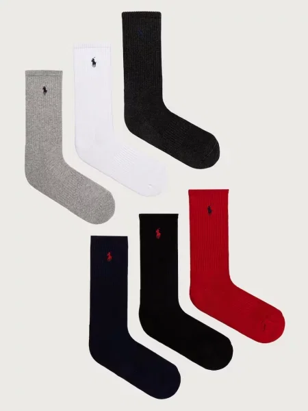Polo Ralph Lauren șosete pentru bărbați pachet de 6 alb