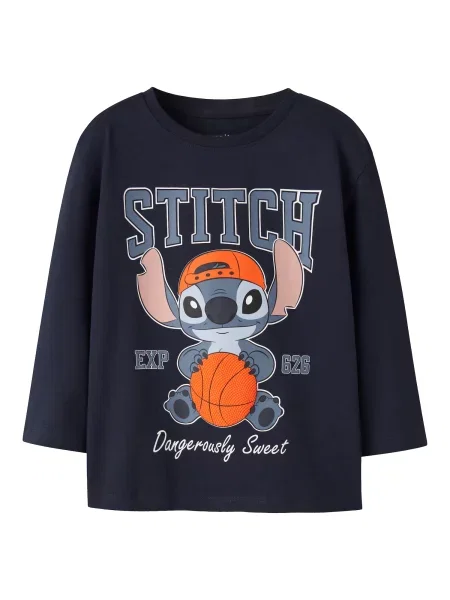 NAME IT Majica NMMAMDRES STITCH safirno / tamno / tamno narančasta / roza plava
