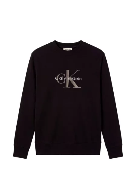 Pulover Calvin Klein cu imagine negru