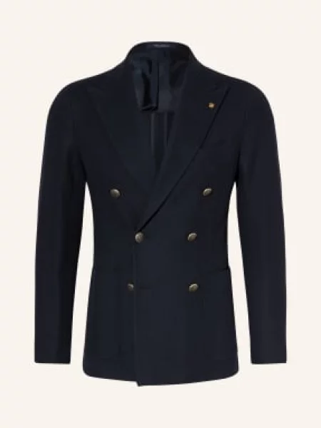 Tagliatore Koszula Z Dzianiny Extra Slim Fit blau granatowa