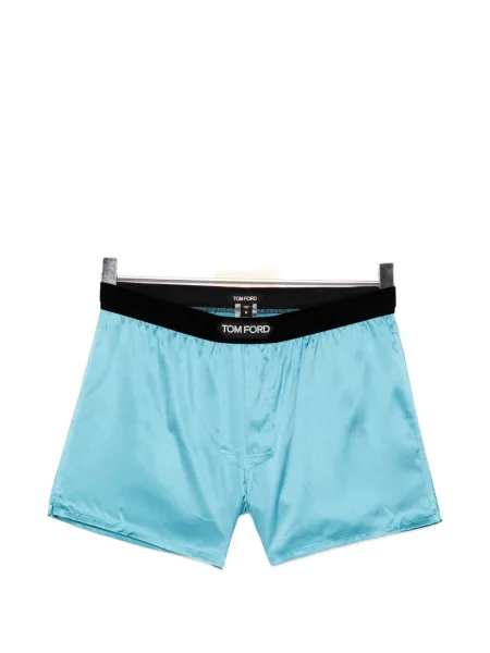 Pantaloni scurți Tom Ford cu autograf albastru