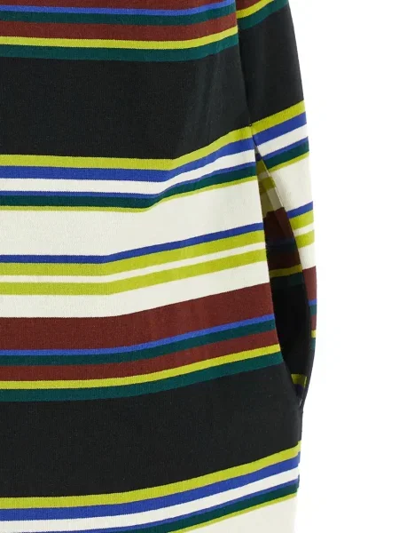 Rochie tip cămașă Sacai cu dungi negru