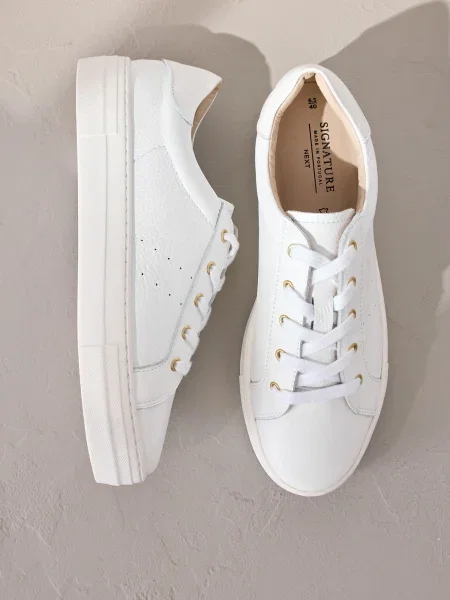 Sneakerși Next alb