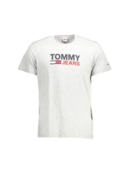 Koszulka Tommy Hilfiger z logo szara