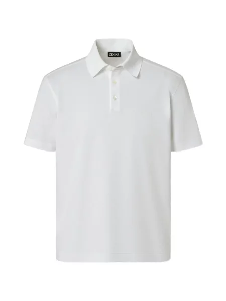 Tricou polo Zegna alb