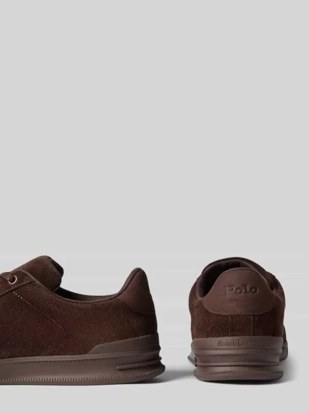 Sneakersy z naturalnej skóry bydlęcej Polo Ralph Lauren brązowe