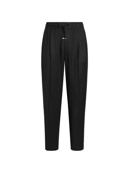 Pantaloni de jogging Dolce & Gabbana de flanelă alergare gri