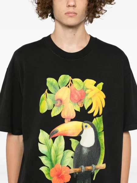 Tricou Melt cu imagine gri